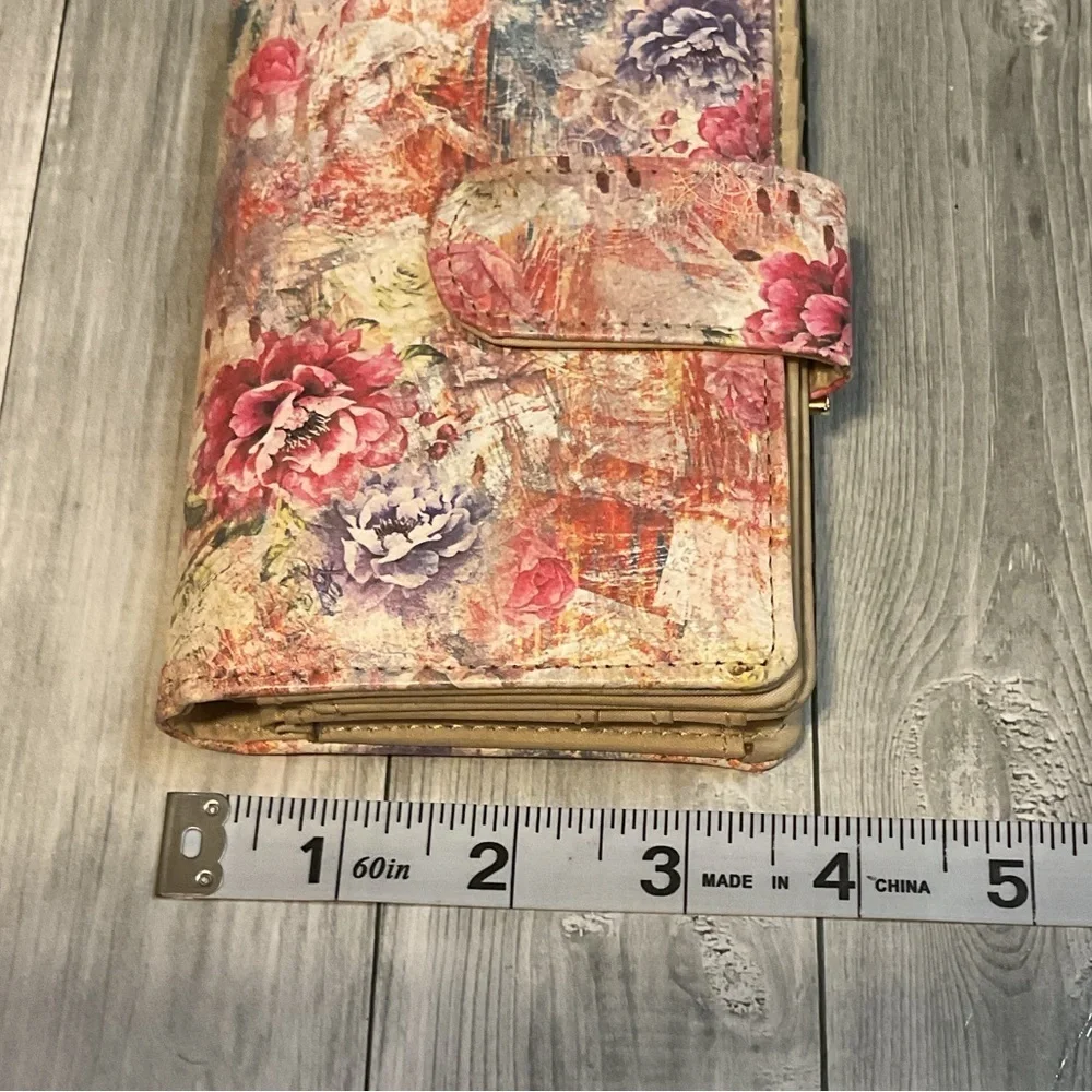 Safe keeper Floral Women's wallet genuine leather clip wallet bag